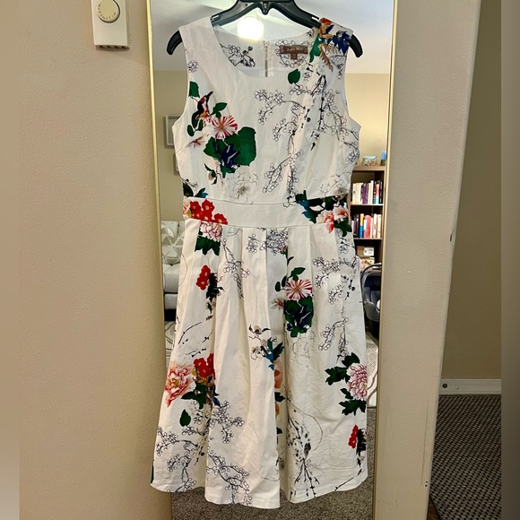 Jolie Moi Fit & Flare Midi Dress - Picture 1 of 6